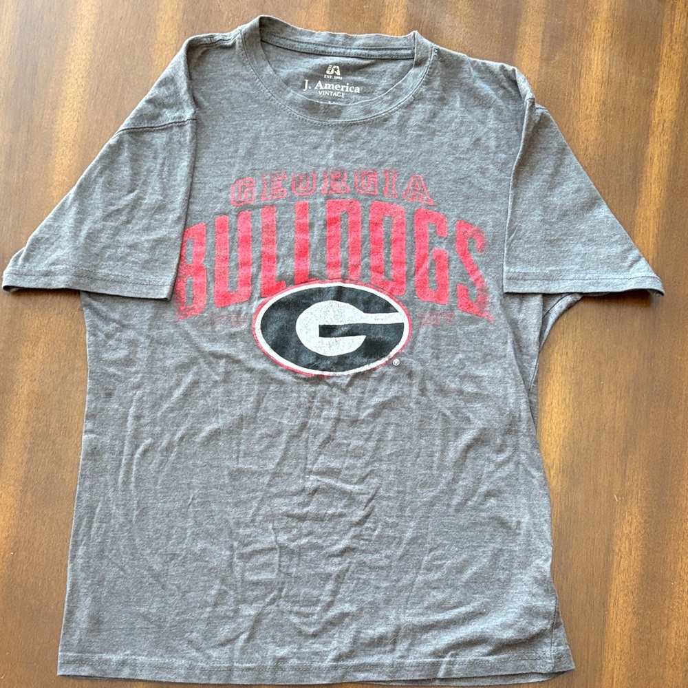 J. America Gray Georgia Bulldogs Tee